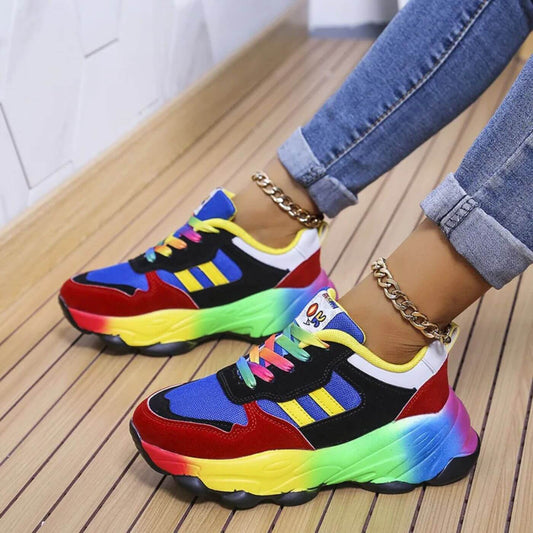Vibrant Cushioned Comfort Sneakers for Women by Sereniya
