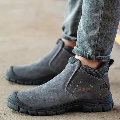 Mens Steel Toe Safety Work Shoes Non Slip Lightweight by Sereniya