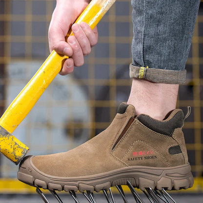 Mens Steel Toe Safety Work Shoes Non Slip Lightweight by Sereniya