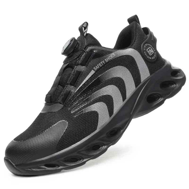 Mens Steel Toe Work Sneakers Lightweight Puncture Resistant by Sereniya