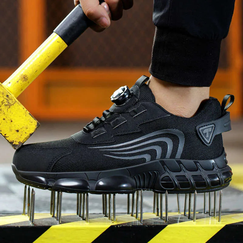 Mens Steel Toe Work Sneakers Lightweight Puncture Resistant by Sereniya