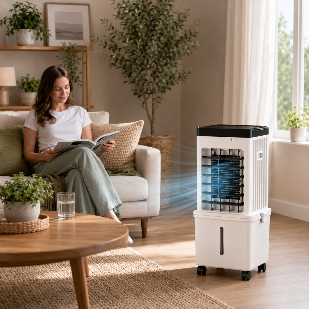 Portable Air Conditioner 3-in-1 Air Cooler Dehumidifier Fan for Bedroom Office Room Home Cooling 550 sq ft by Sereniya