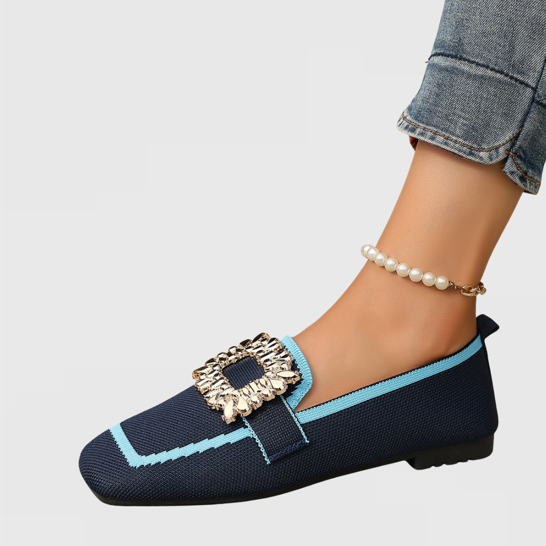 Womens Wide Fit Slip On Comfort Loafers by Sereniya