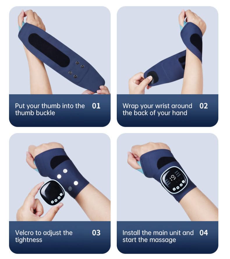Sereniya Heated Wrist Massager for Comfort and Relaxation