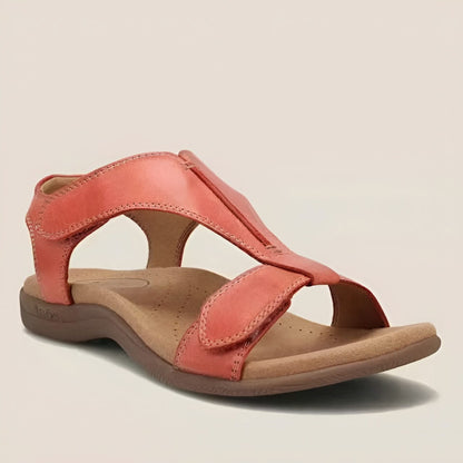 Sereniya Wide Fit Womens Arch Support Strap Flat Sandals