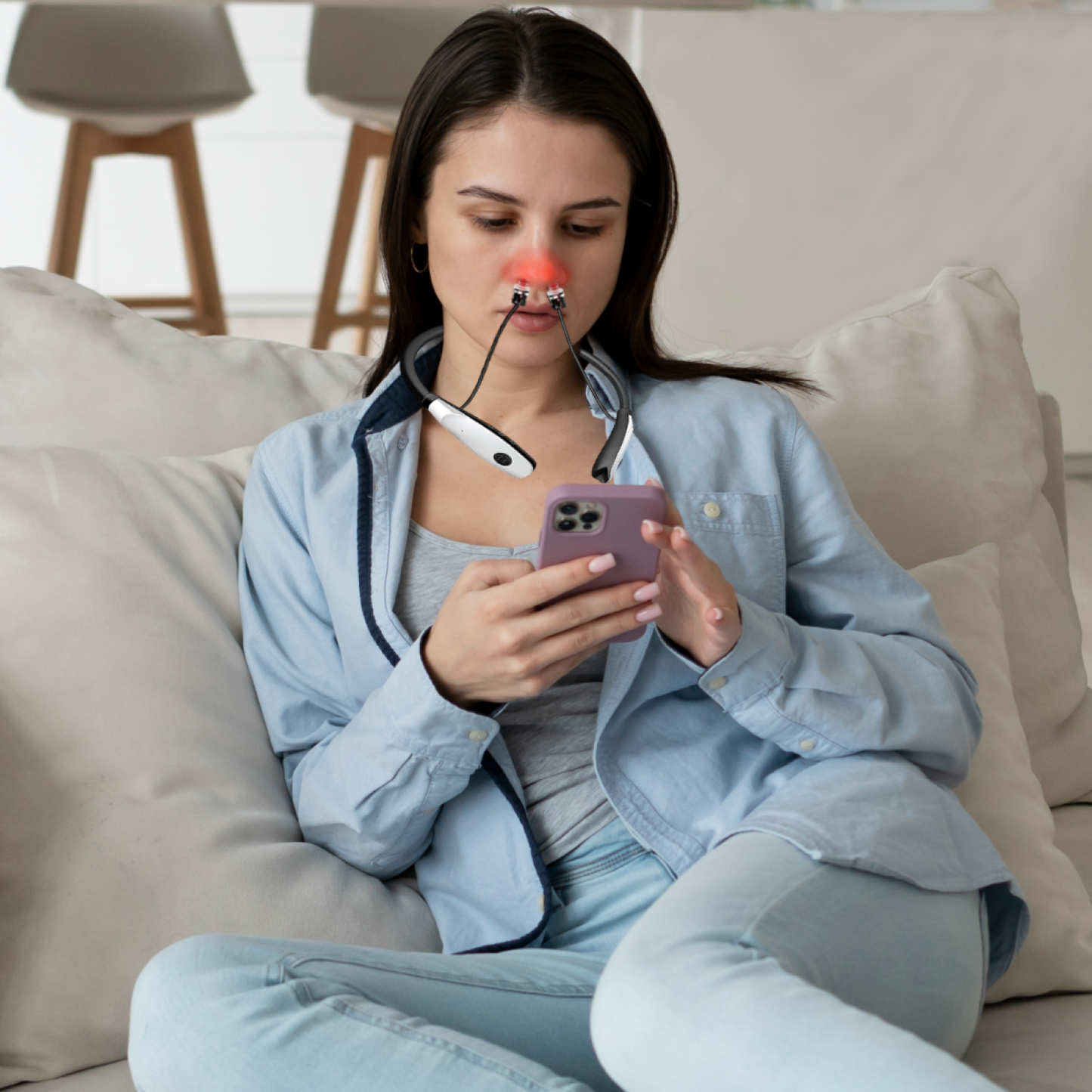 2 in 1 Laser Wellness Device for Ear and Nose by Sereniya