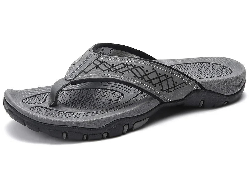 Mens Orthopedic Athletic Flip Flops Arch Support Beach Sandals by Sereniya