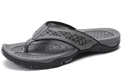 Mens Orthopedic Athletic Flip Flops Arch Support Beach Sandals by Sereniya