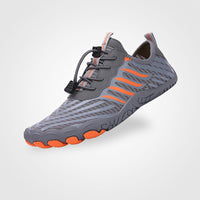 Grey & Orange (Stripes)