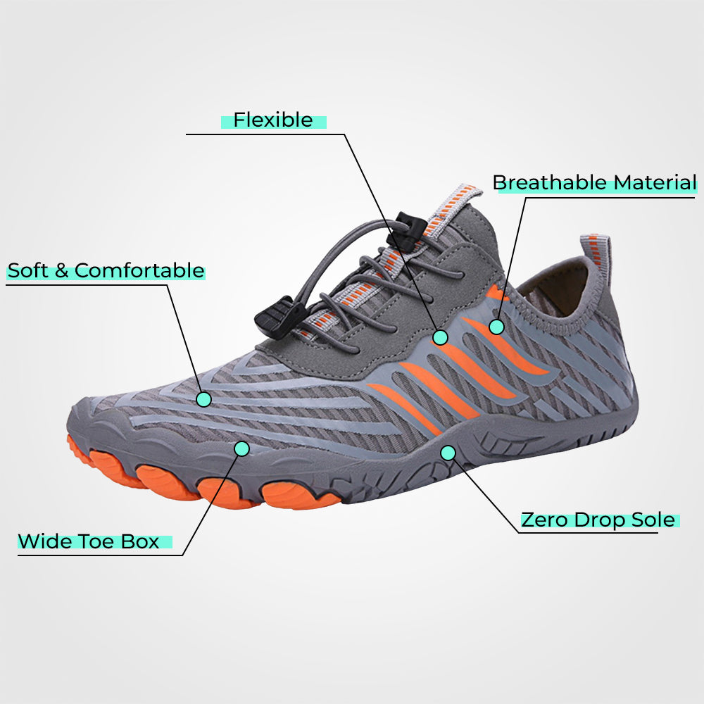 Non Slip Barefoot Shoes Wide Toe Box Zero Drop Everyday Walking by Sereniya
