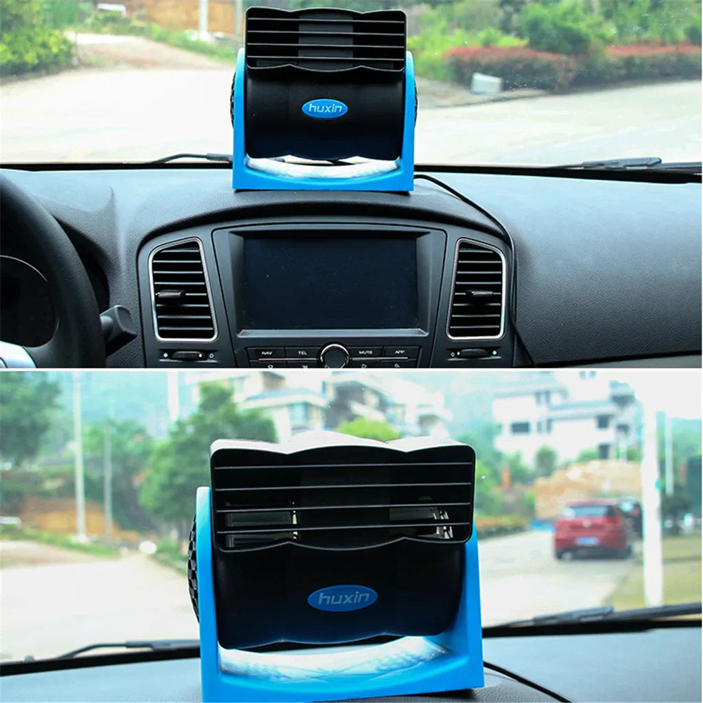 Portable Car Air Conditioner 12V 24V Bladeless Cooling Fan for Truck Van Vehicle Travel Air Cooler by Sereniya
