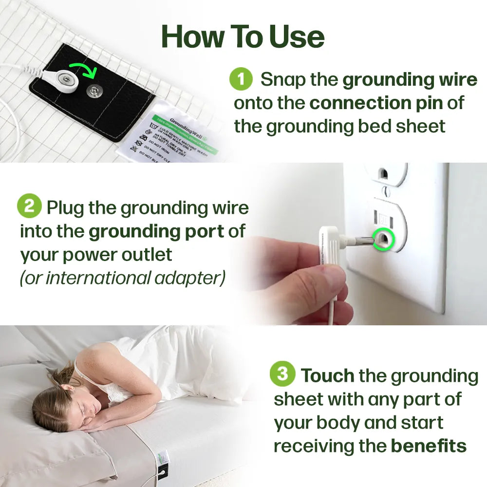 Earthing Bed Sheet for Better Sleep by Sereniya