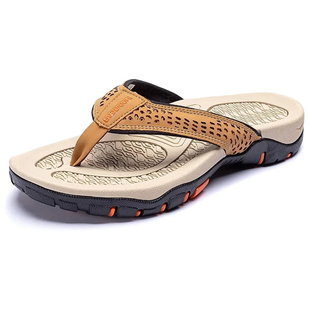 Mens Orthopedic Athletic Flip Flops Arch Support Beach Sandals by Sereniya