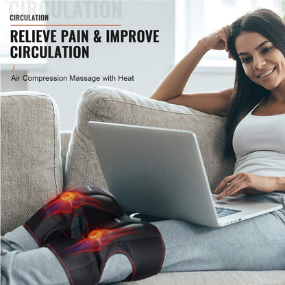 Heated Knee Massager — Compression Knee Wrap with Warmth for At-Home Wellness by Sereniya