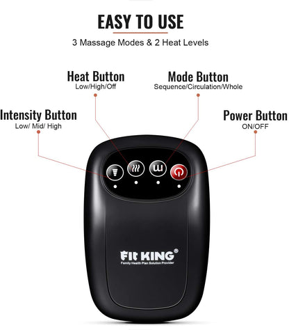 Heated Knee Massager — Compression Knee Wrap with Warmth for At-Home Wellness by Sereniya