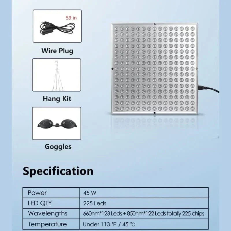 Full Body Infrared Red Light Therapy Panel for Daily Wellness by Sereniya