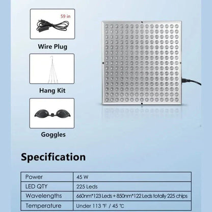Full Body Infrared Red Light Therapy Panel for Daily Wellness by Sereniya