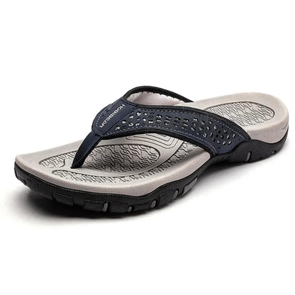 Mens Orthopedic Athletic Flip Flops Arch Support Beach Sandals by Sereniya