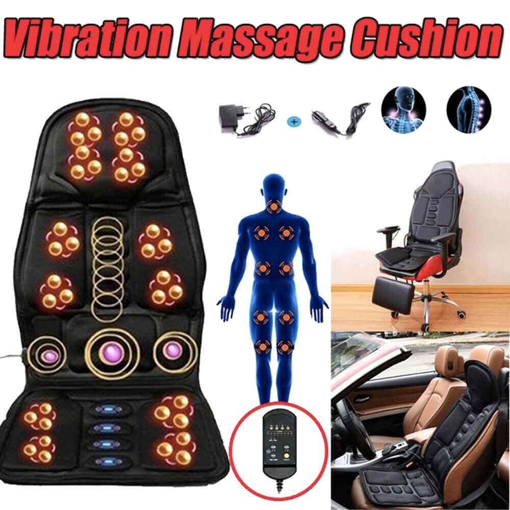 Sereniya Heated Shiatsu Massage Chair Pad for Neck and Back Support