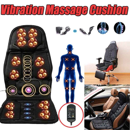 Sereniya Heated Shiatsu Massage Chair Pad for Neck and Back Support