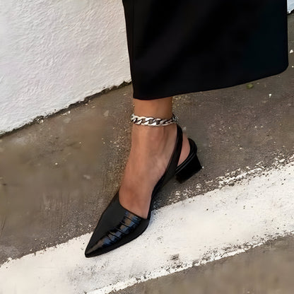 Womens Wide Fit Cushioned Comfort Heels by Sereniya