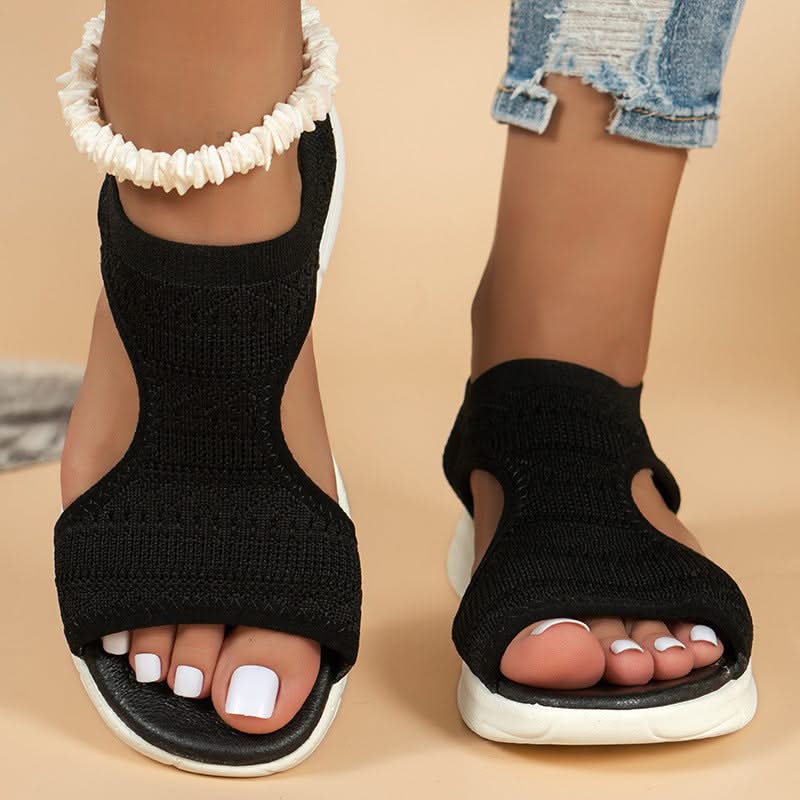 Sereniya Wide Fit Womens Arch Support Platform Wedge Sandals