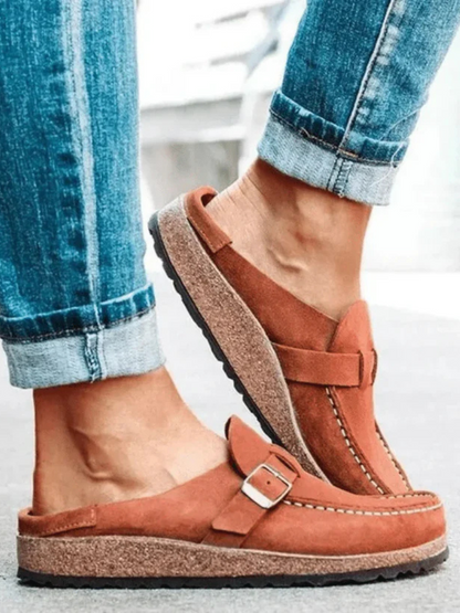 Womens Wide Fit Cushioned Comfort Clogs by Sereniya