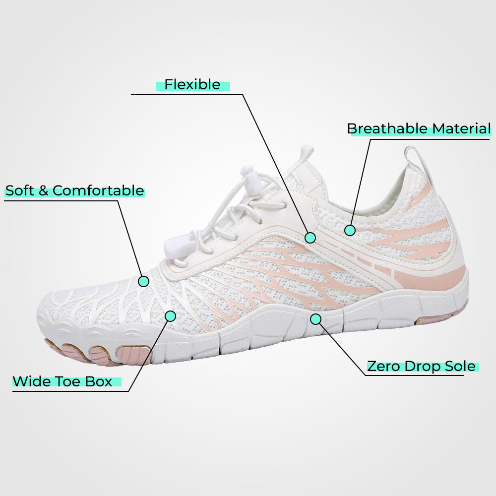 Non Slip Barefoot Shoes Wide Toe Box Zero Drop Everyday Walking by Sereniya