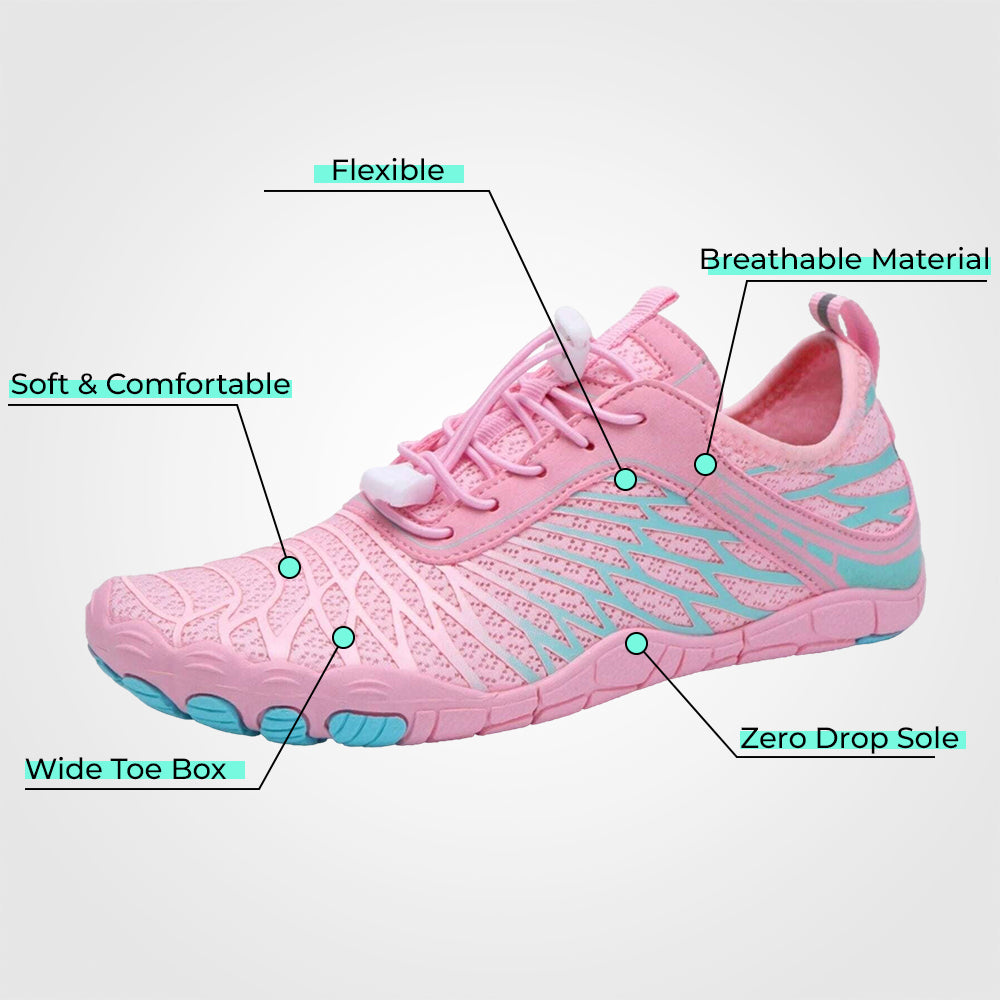 Non Slip Barefoot Shoes Wide Toe Box Zero Drop Everyday Walking by Sereniya
