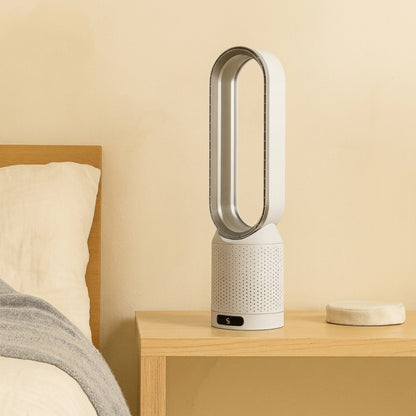 Portable Bladeless Air Cooler 3-in-1 Tower Fan with Purifier Adjustable Speeds for Bedroom Office Home Cooling by Sereniya