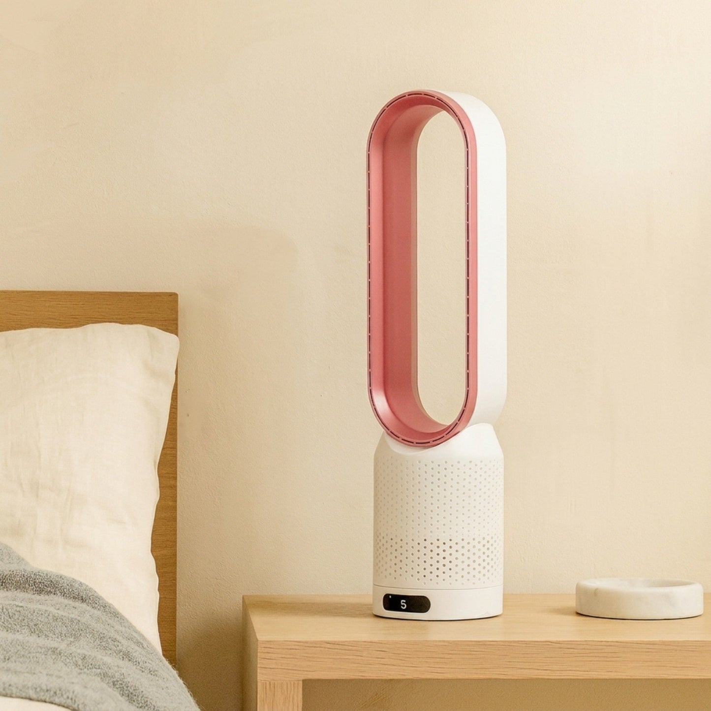 Portable Bladeless Air Cooler 3-in-1 Tower Fan with Purifier Adjustable Speeds for Bedroom Office Home Cooling by Sereniya