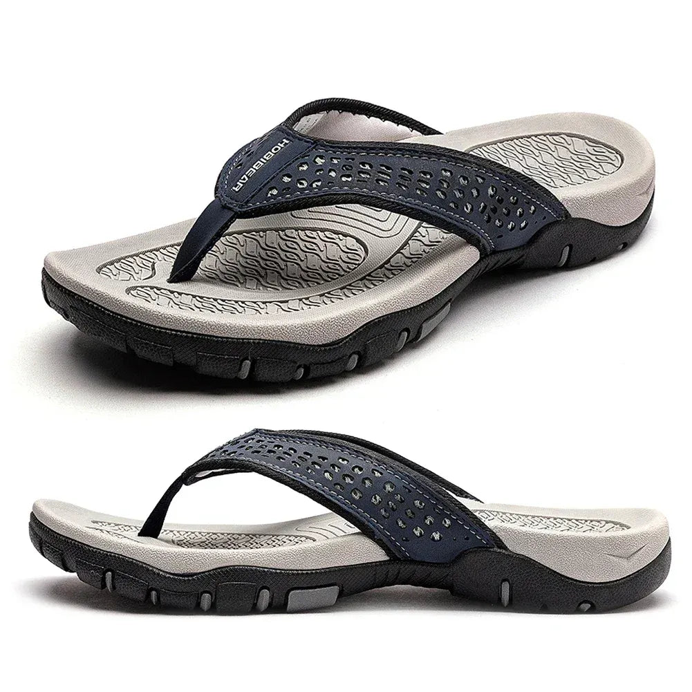 Mens Orthopedic Athletic Flip Flops Arch Support Beach Sandals by Sereniya