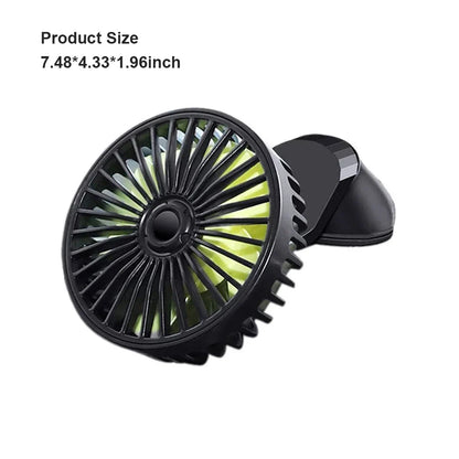Portable Car Air Conditioner 12V 24V Bladeless Cooling Fan for Truck Van Vehicle Travel Air Cooler by Sereniya