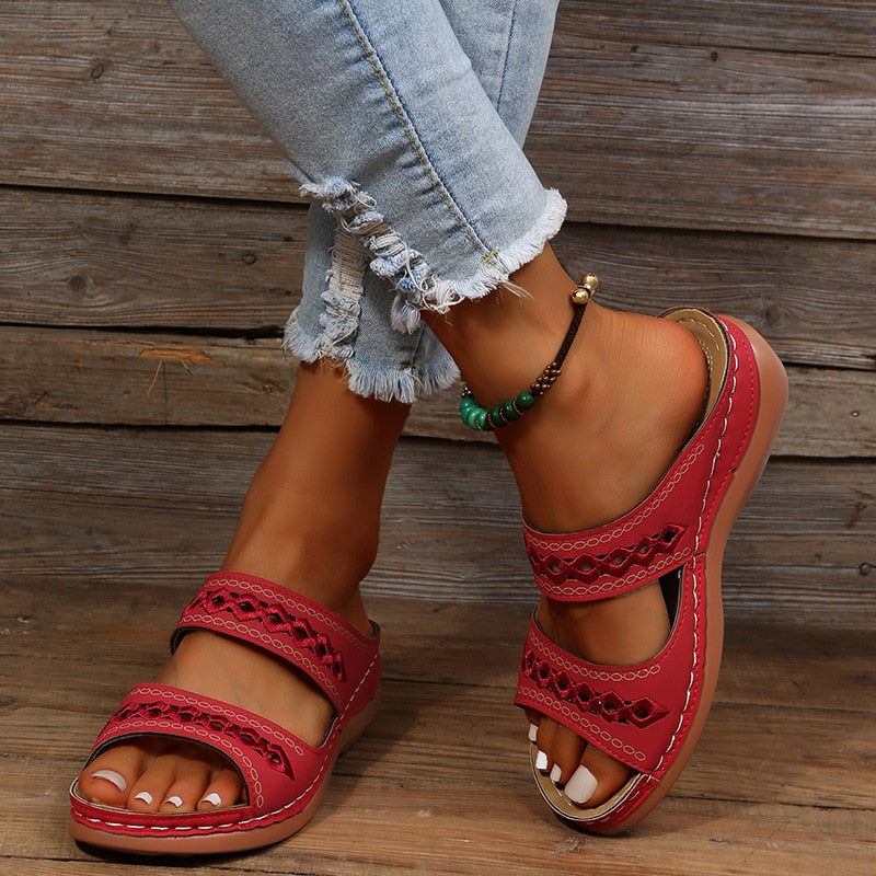 Womens Orthopedic Comfort Sandals Adjustable Arch Support by Sereniya