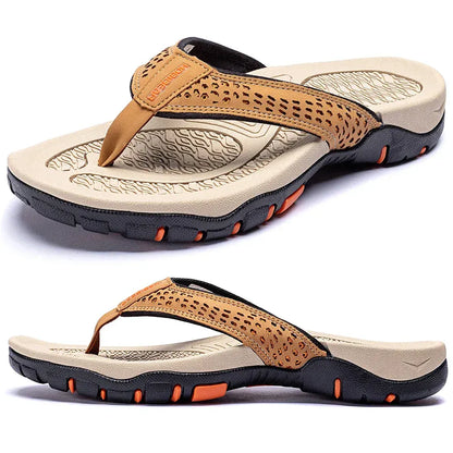 Mens Orthopedic Athletic Flip Flops Arch Support Beach Sandals by Sereniya