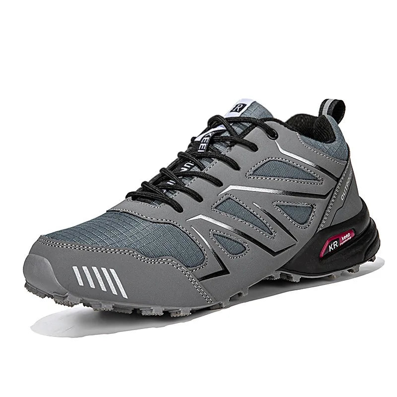 Mens Orthopedic Waterproof Hiking Boots Non Slip Outdoor Trekking by Sereniya