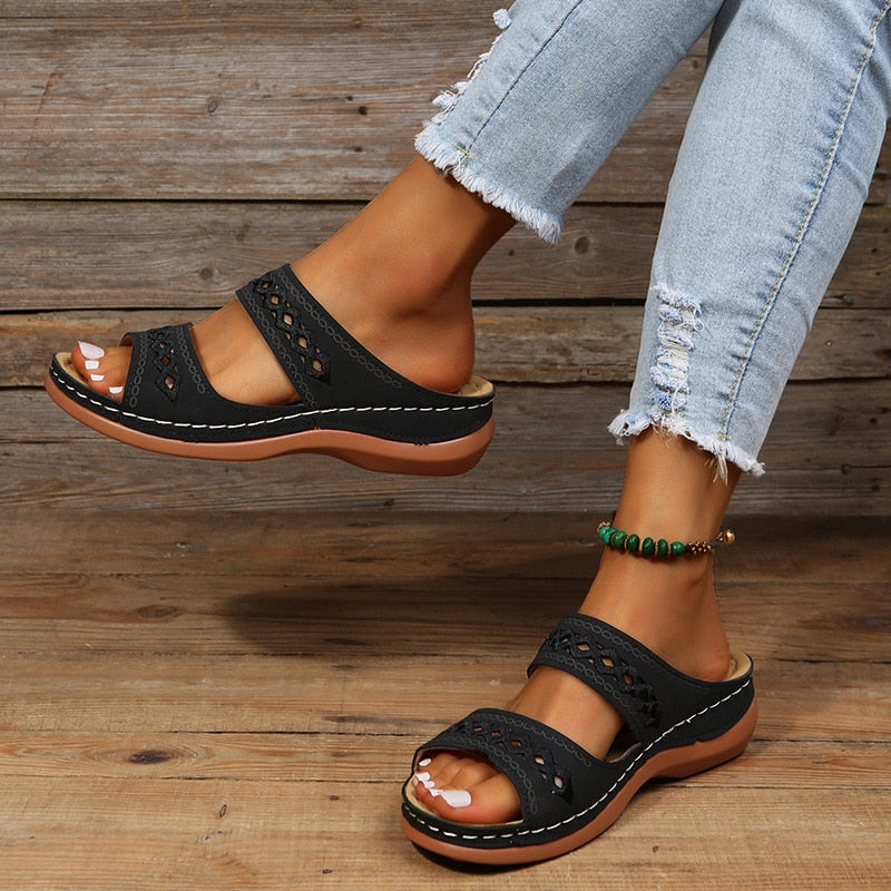 Womens Orthopedic Comfort Sandals Adjustable Arch Support by Sereniya