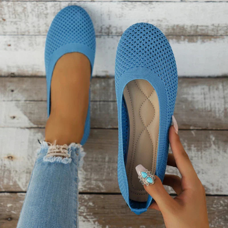Womens Orthopedic Breathable Ballet Flats Wide Toe Box by Sereniya