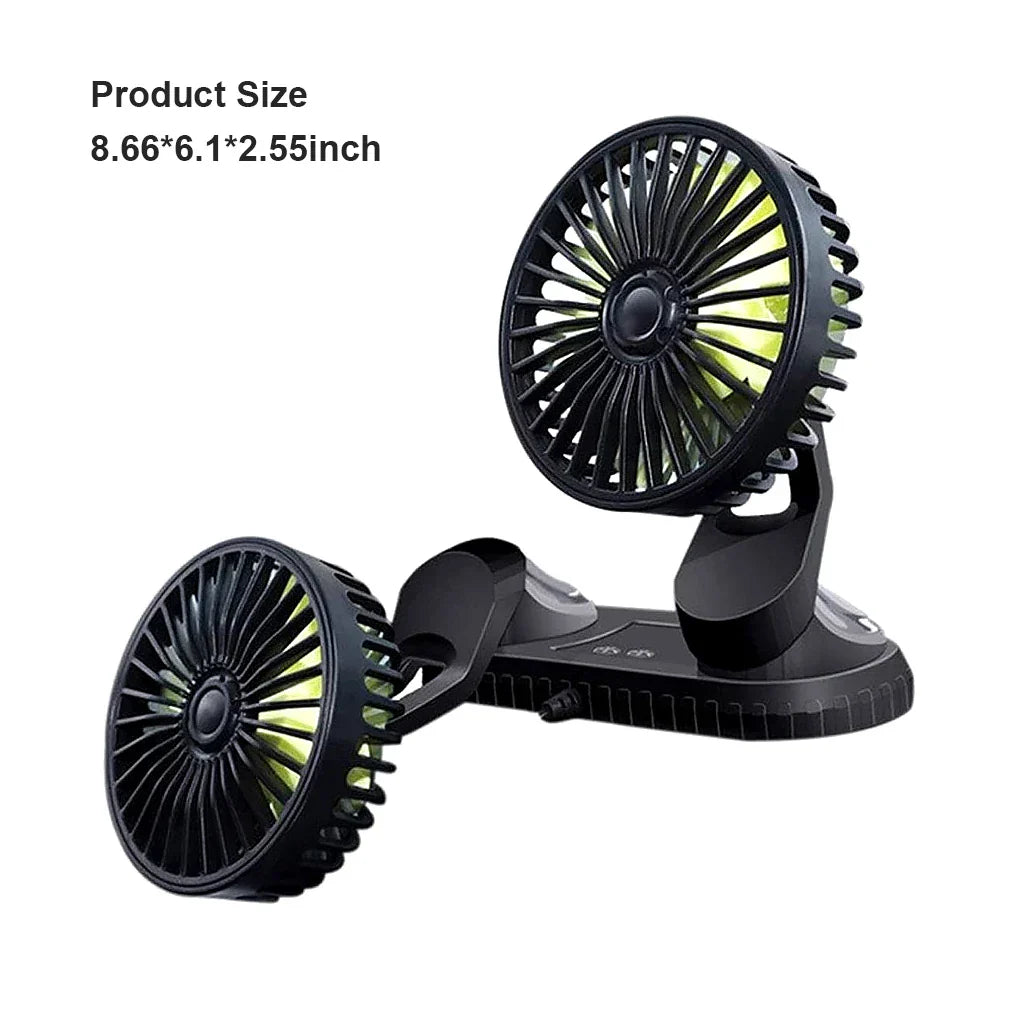 Portable Car Air Conditioner 12V 24V Bladeless Cooling Fan for Truck Van Vehicle Travel Air Cooler by Sereniya