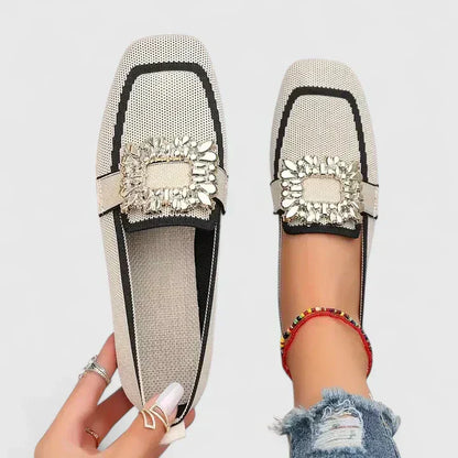 Womens Wide Fit Slip On Comfort Loafers by Sereniya
