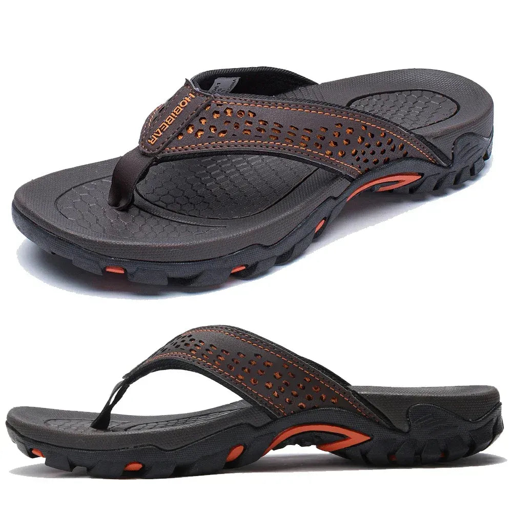 Mens Orthopedic Athletic Flip Flops Arch Support Beach Sandals by Sereniya