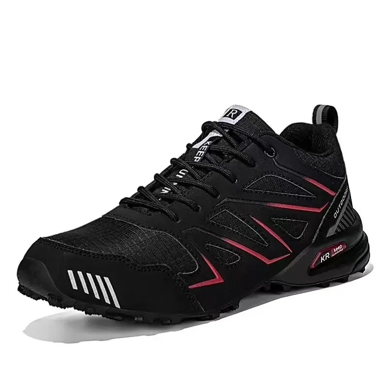 Mens Orthopedic Waterproof Hiking Boots Non Slip Outdoor Trekking by Sereniya