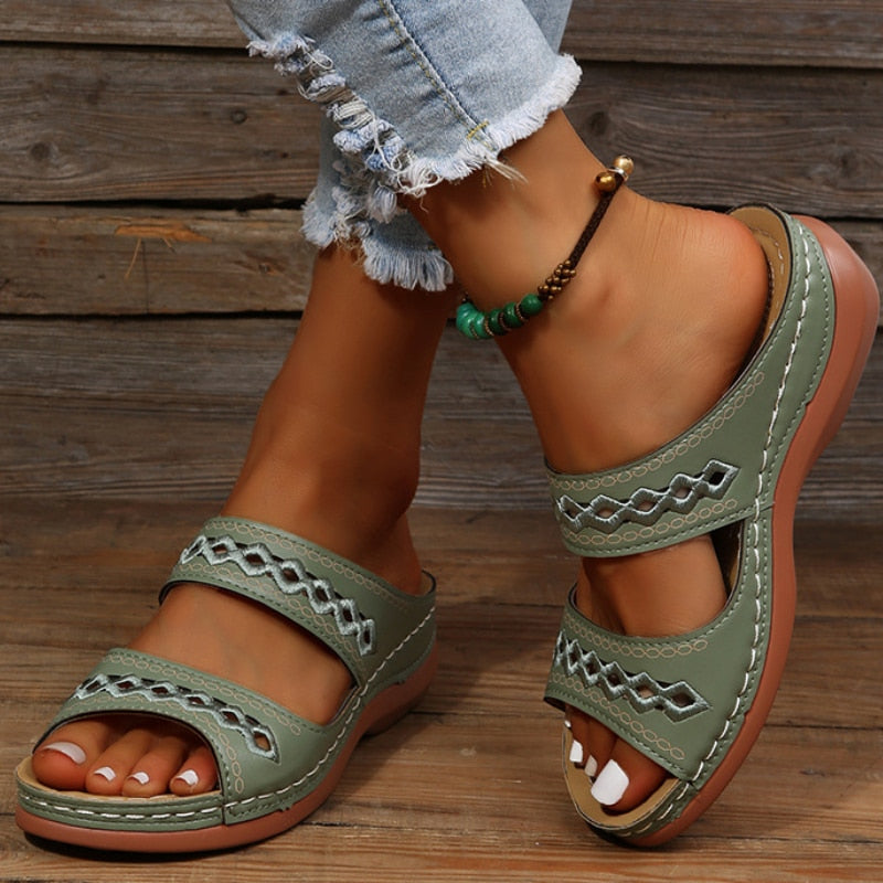 Womens Orthopedic Comfort Sandals Adjustable Arch Support by Sereniya