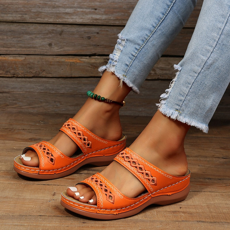 Womens Orthopedic Comfort Sandals Adjustable Arch Support by Sereniya