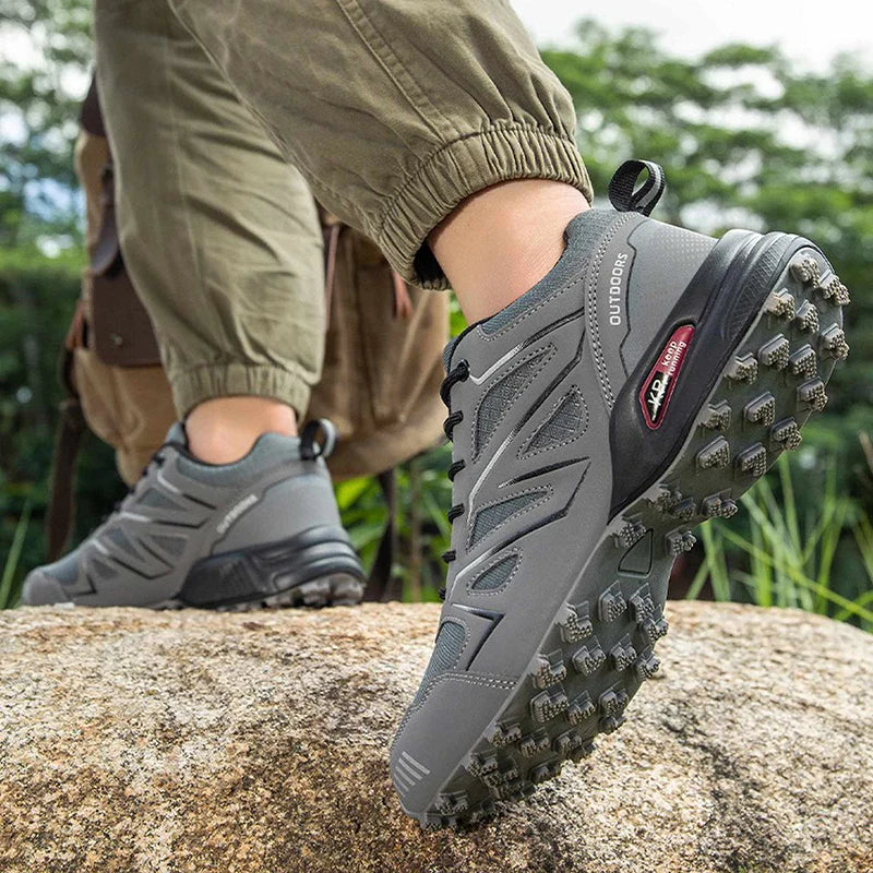 Mens Orthopedic Waterproof Hiking Boots Non Slip Outdoor Trekking by Sereniya