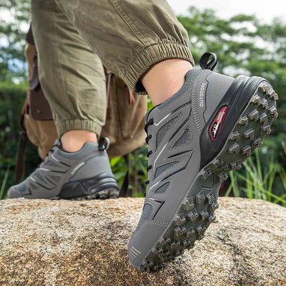 Mens Orthopedic Waterproof Hiking Boots Non Slip Outdoor Trekking by Sereniya