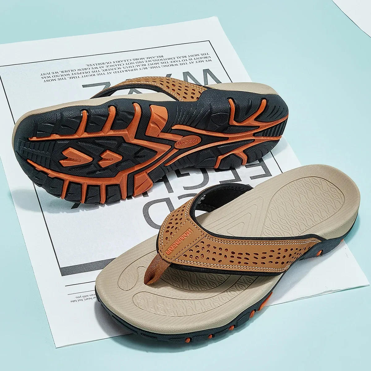 Mens Orthopedic Athletic Flip Flops Arch Support Beach Sandals by Sereniya