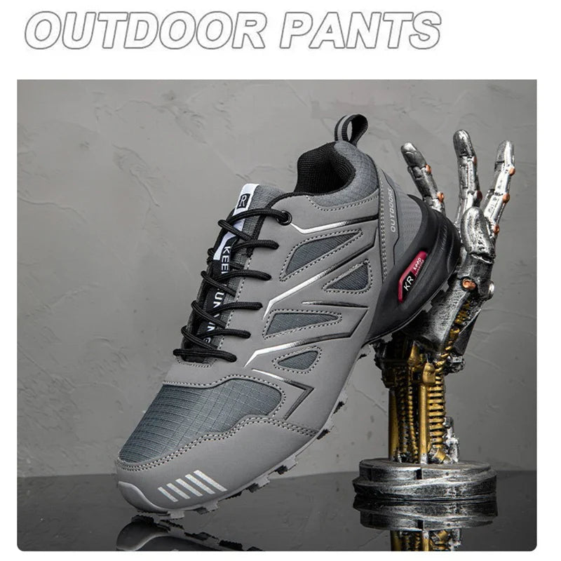 Mens Orthopedic Waterproof Hiking Boots Non Slip Outdoor Trekking by Sereniya