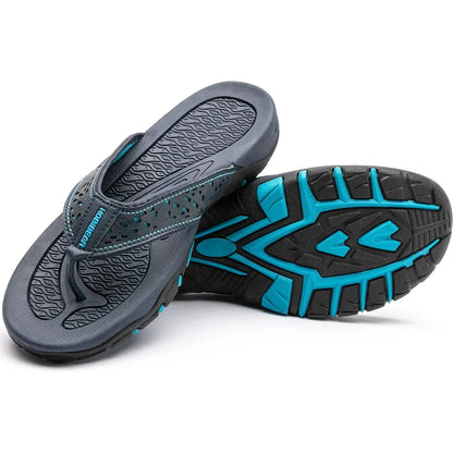 Mens Orthopedic Athletic Flip Flops Arch Support Beach Sandals by Sereniya
