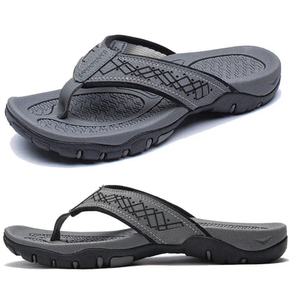 Mens Orthopedic Athletic Flip Flops Arch Support Beach Sandals by Sereniya